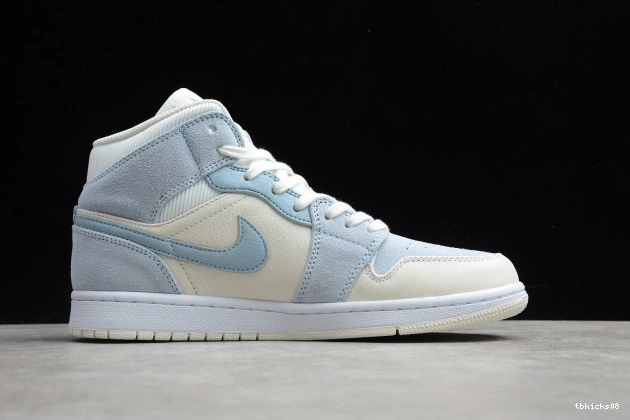 Cheap TBkick 1 Mid Textures Mixed Air DA4666-100 Jordan Blue 0714